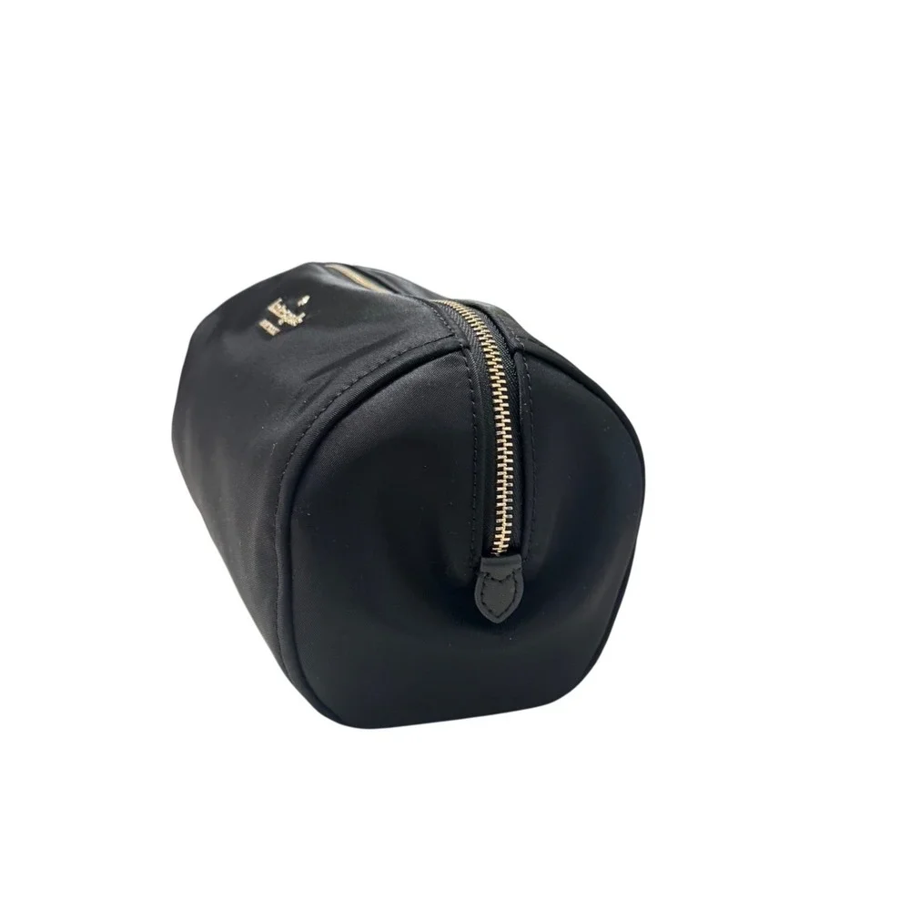 Kate Spade Chelsea Cosmetic Bag Womens Medium Black Excellent Nylon WLR00618